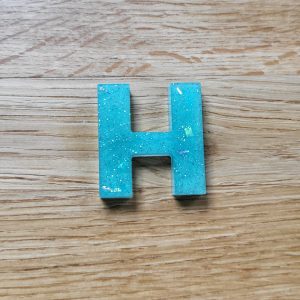 Letter H - Resin Alphabet Letter - Aquafresh