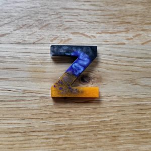 Letter Z - Resin Alphabet Letter - Double Decker