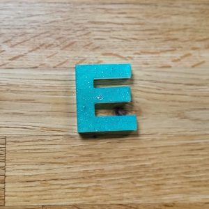 Letter E - Resin Alphabet Letter - Aquafresh