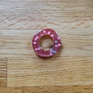 Letter O - Resin Alphabet Letter - Copper Bead