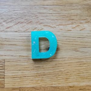 Letter D - Resin Alphabet Letter - Aquafresh
