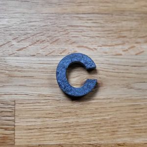 Letter C Resin