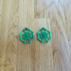 Earrings - Green Cobweb Earrings