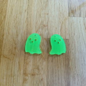 Earrings - Green Ghost Earrings